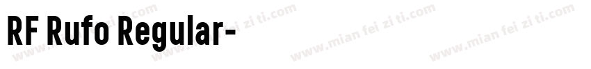 RF Rufo Regular字体转换
